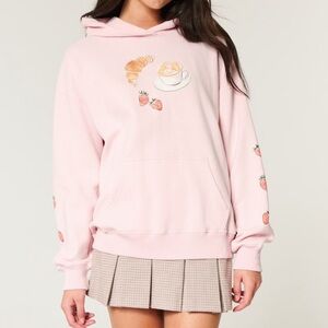 Hollister Cafe Sweatshirt, Light Pink: NWT NEVER WORN